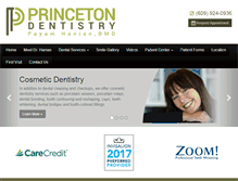 Tablet Screenshot of princetondentistry.com